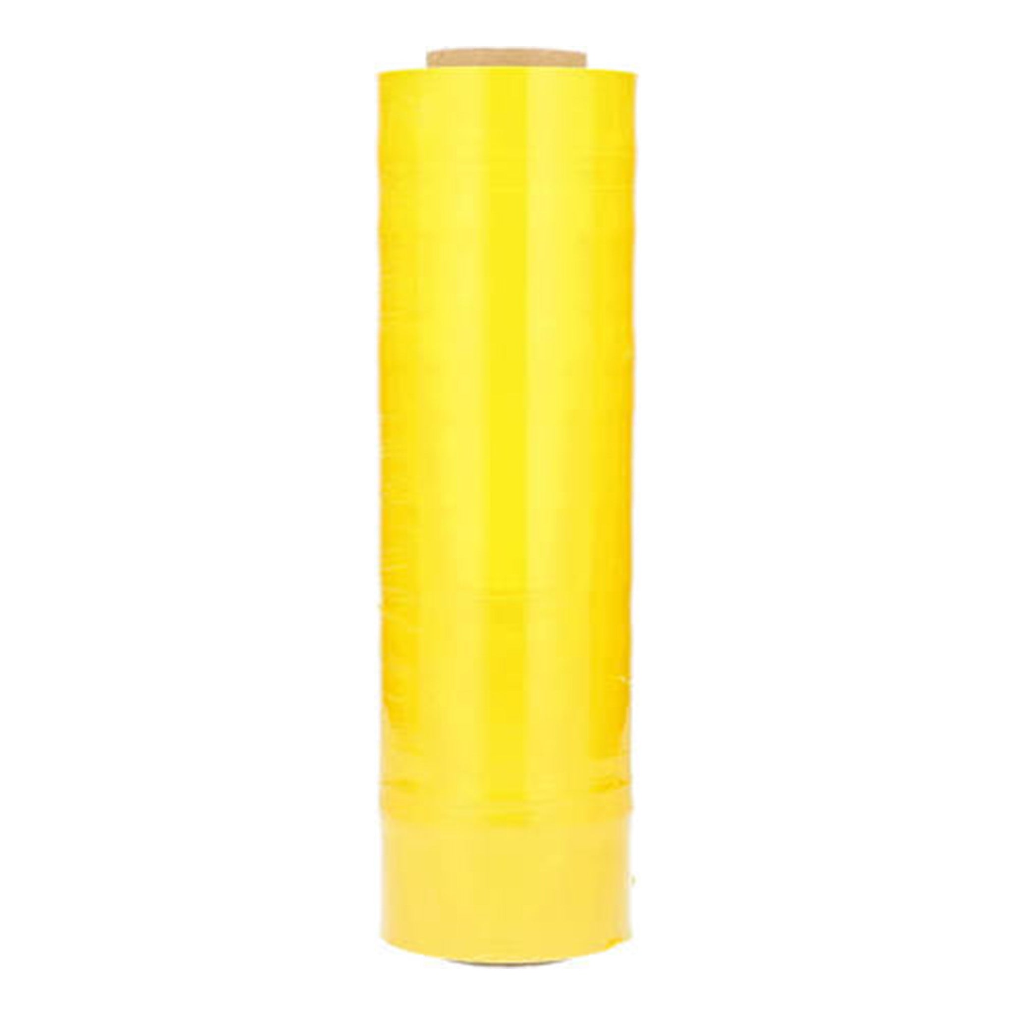 80 Gauge Yellow Stretch Wrap Film - 1500 ft Roll (18