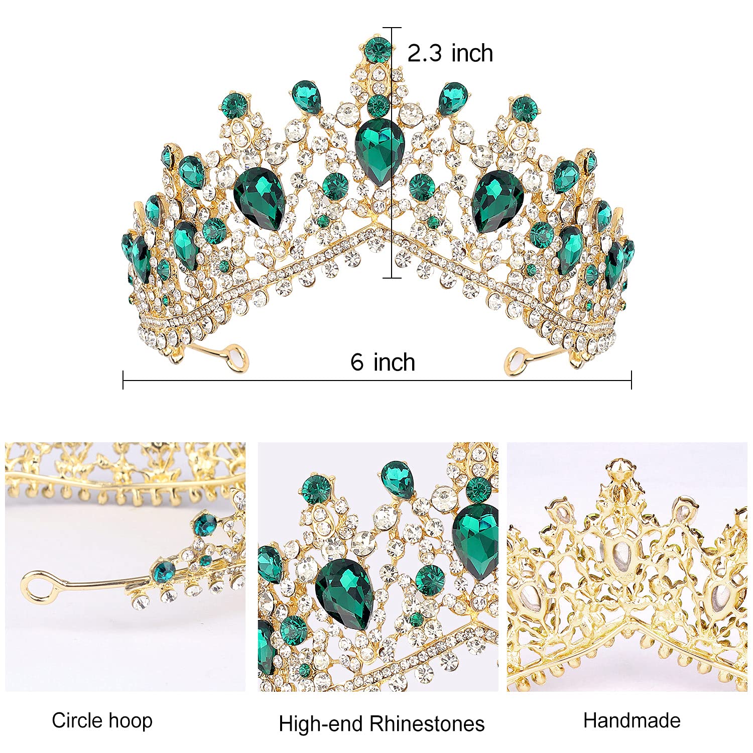 Gold Birthday Crowns & Tiaras for Women - Elegant Princess Queen Crown & Sash Set - Birthday Party Accessories & Favors - Perfect for Bachelorette Parties, Birthday Celebrations & Special Events