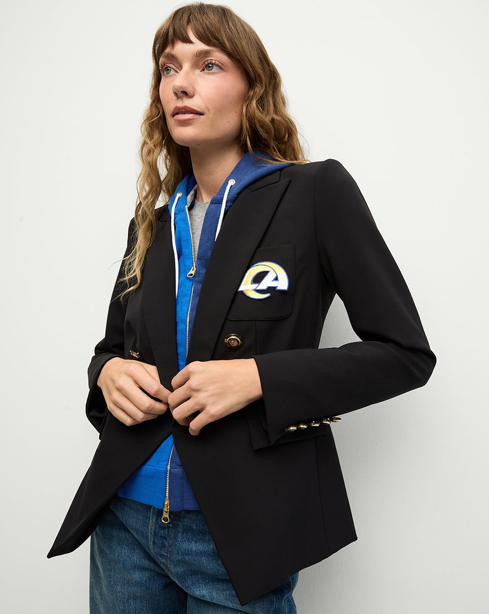Los Angeles Rams Hoodie Dickey - NFL Football Team Zip Up Sweatshirt for Men & Women - Cozy Fleece Pullover for Game Day & Casual Wear