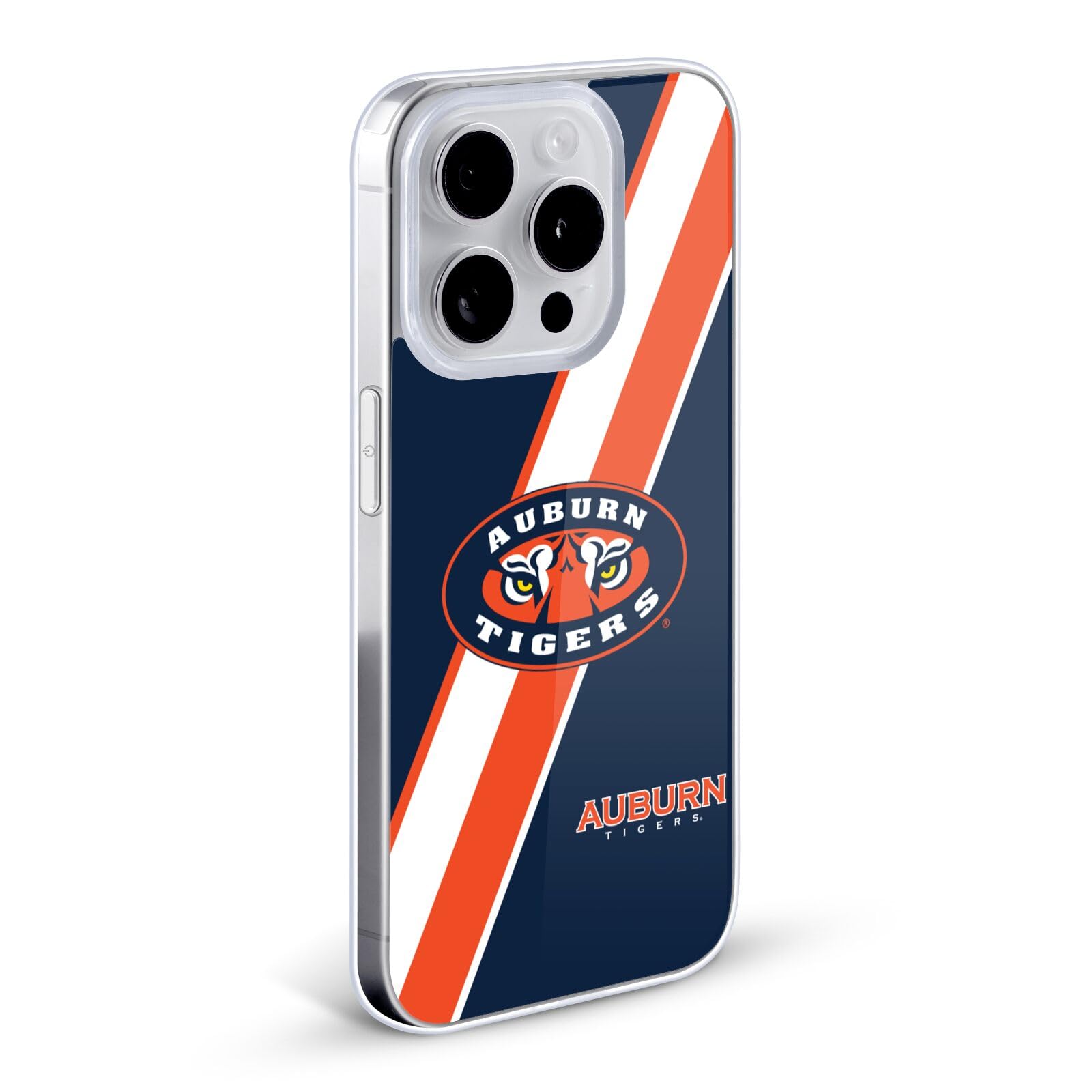 Officially Licensed Auburn University AU Stripes Soft Gel Case for Apple iPhone 7 Plus & iPhone 8 Plus - Durable Protection with Stylish College Design, Perfect for Students and Fans