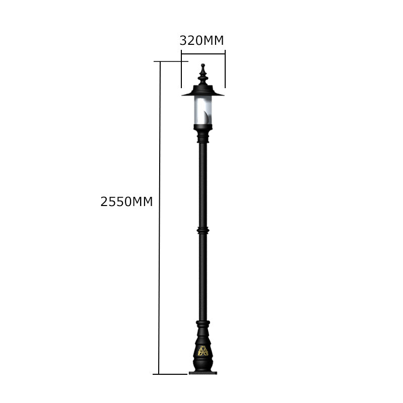 Betley 1Lt Cast Iron Lamp Post - Outdoor Garden Lighting for Pathways, Driveways & Porches