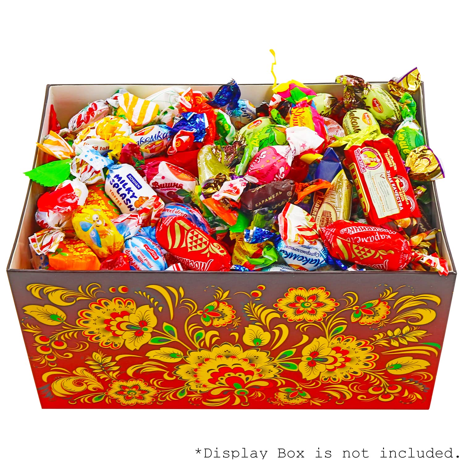 Premium Russian & Ukrainian Candy Mix Gift Bag - Assorted Chocolate & Caramel Eastern European Sweets (450g/1lb) - Perfect for Parties, Gifts & Cultural Food Experiences
