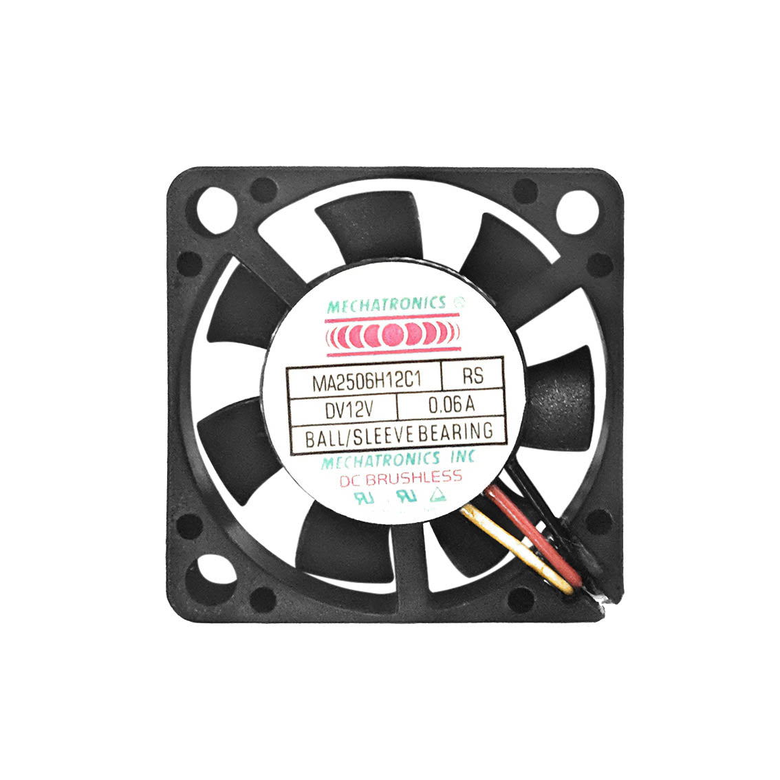 25mm High Speed 12V DC Mini Cooling Fan - Mechatronics 25x25x6mm Tiny Fan for Electronics Cooling, PC Case, 3D Printer & Small Appliances