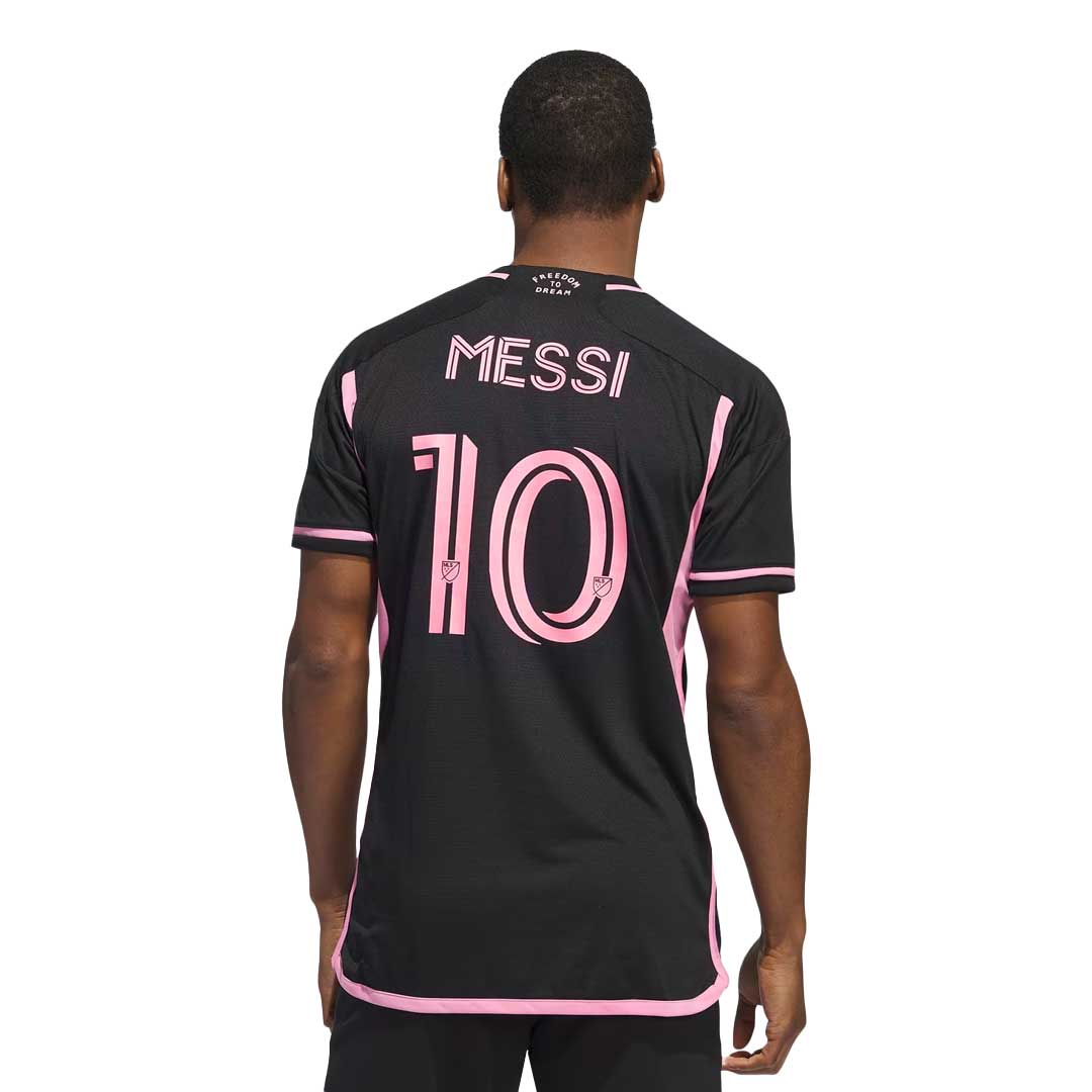 Adidas Men's Inter Miami CF 23/24 Lionel Messi Away Soccer Jersey - Authentic JE9745 - Perfect for Matchdays, Fan Events & Soccer Enthusiasts