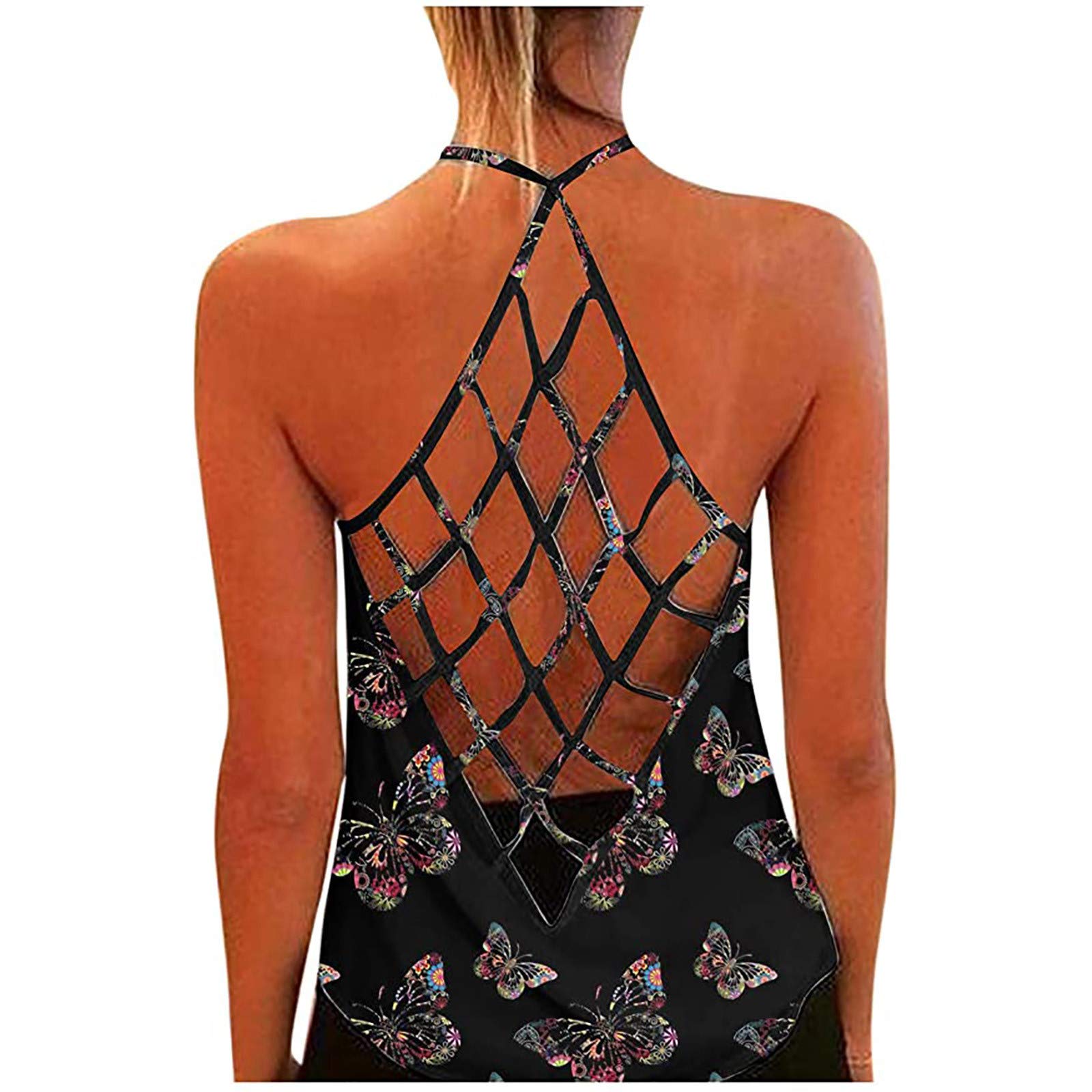 **Stylish Plus Size Sunflower Print Tank Tops for Women - Casual Summer Fashion Tops - Perfect for Beach Outings, Vacations & Everyday Wear**
