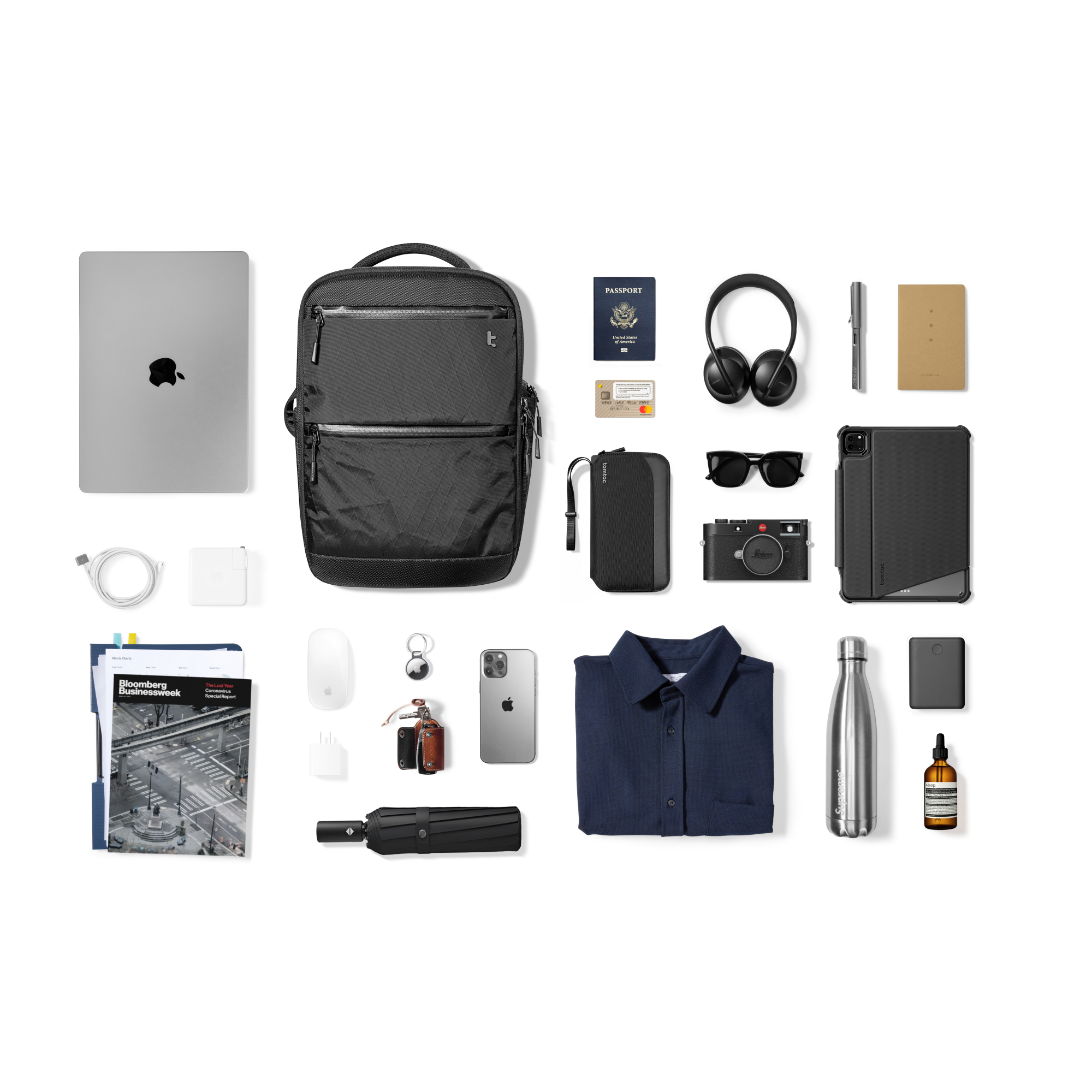 TechPack T73 X-Pac Waterproof Laptop Backpack 15.6 Inch - Durable Travel & Business Backpack for Commuters, Students & Digital Nomads - Perfect for Work, School & Outdoor Adventures