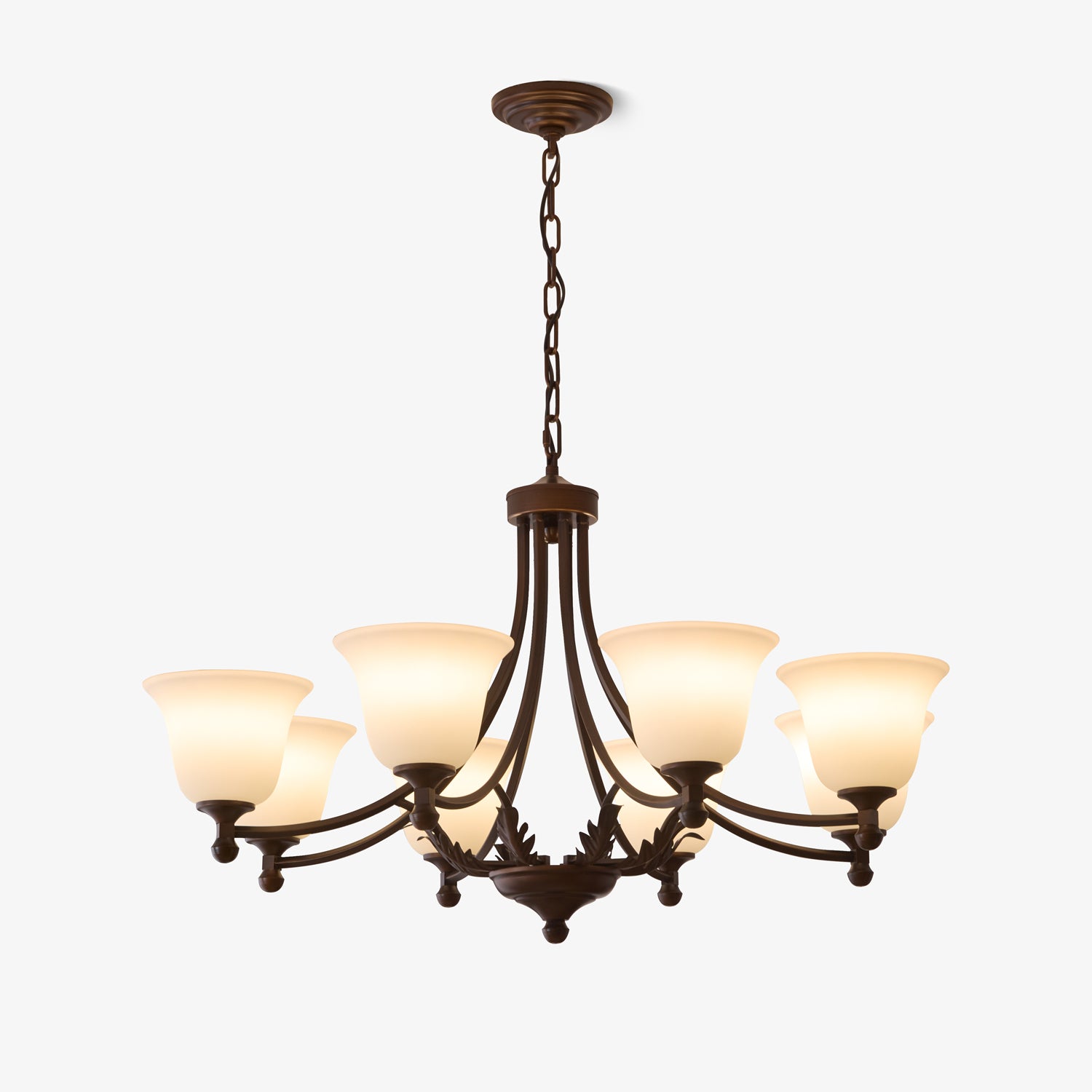 Elegant Aveline Bloom Crystal Chandelier - Modern Ceiling Light Fixture for Dining Room, Living Room & Bedroom Decor
