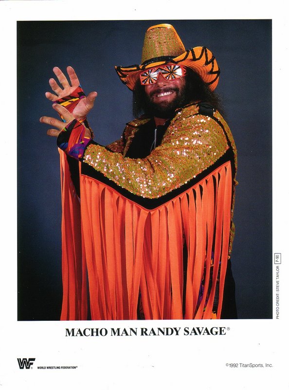1992 Macho Man Randy Savage P90 Color - Vintage Wrestling Collectible for Fans & Memorabilia Enthusiasts - Perfect for Display, Gifts & Nostalgic Decor