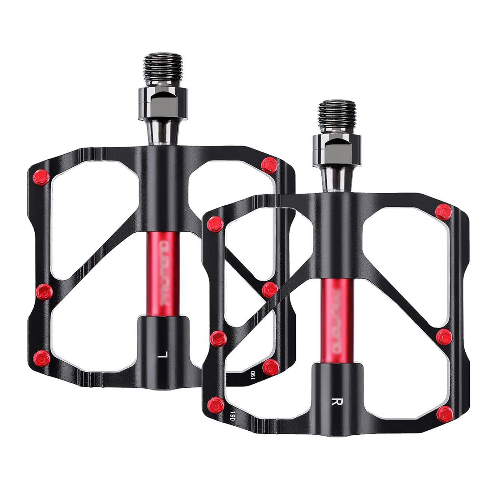 Mountain Bike Pedals - Super Light Non-Slip Wide Platform for Cycling & Commuting