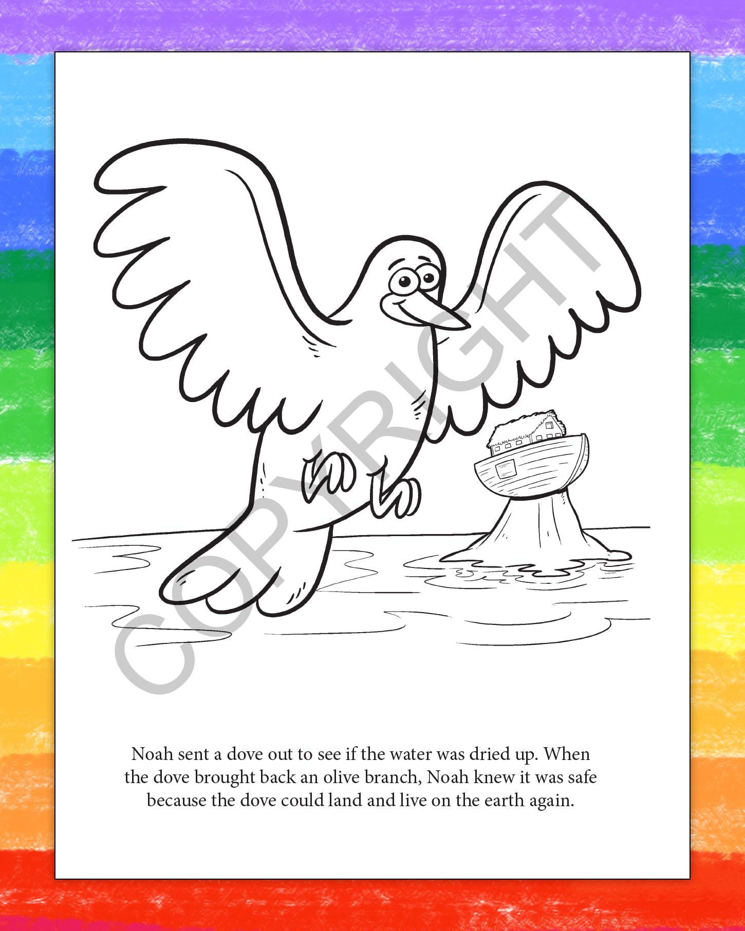 Noah's Ark Christian Coloring Books - 250 Pack for Sunday School & Kids Crafts
