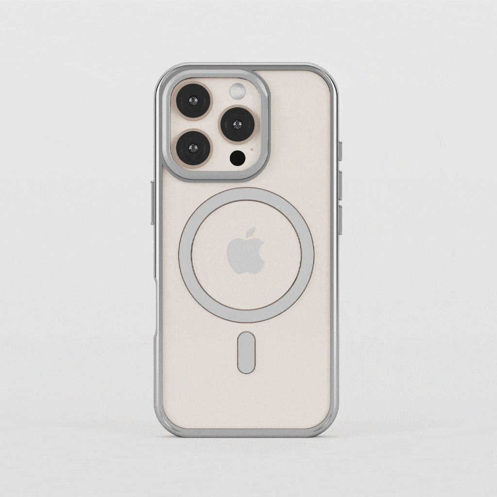 iPhone 16 Pro Clear Protective Case - Anti-Yellowing, Scratch-Resistant with Adjustable Camera Kickstand - Perfect for Daily Use, Travel & Hands-Free Viewing