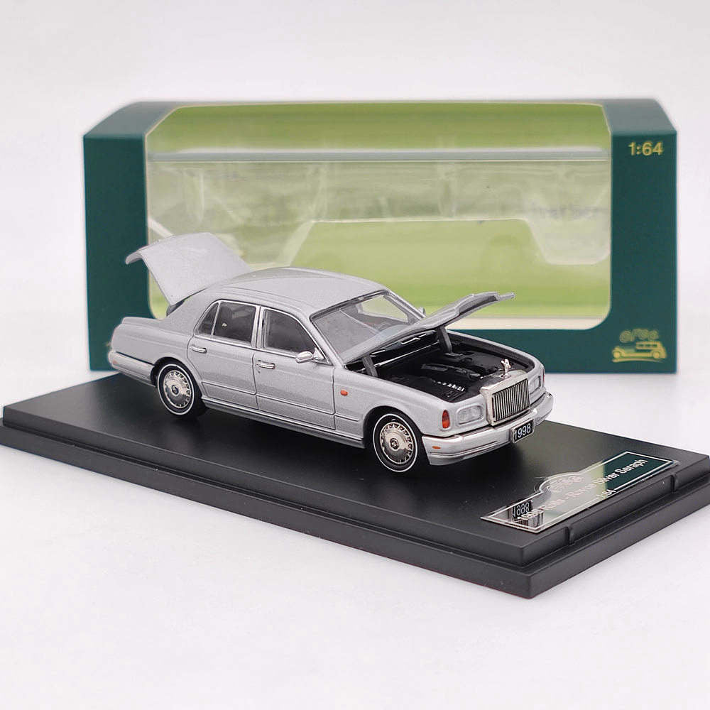 1/64 GFCC Rolls Royce Silver Seraph 1998 Silver Diecast Model Car - Collectible Toy Car for Adults & Kids - Perfect for Display, Gifts, and Car Enthusiast Collections