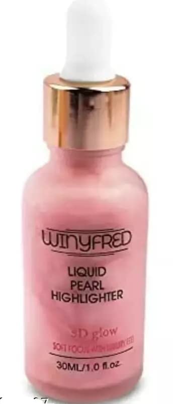 Safemum Liquid Highlighter for Face & Body - Glow Makeup Highlighter Stick in Pink | Perfect for Contouring, Highlighting Cheekbones & Enhancing Natural Glow for Day & Night Makeup Looks
