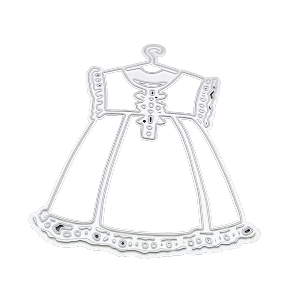 Baby Girl Dress Metal Die Cuts for Card Making & Scrapbooking - DIY Embossing Dies for Paper Crafts, Album Decorations & Handmade Cards - Perfect for Baby Showers, Birthday Invitations & Memory Books