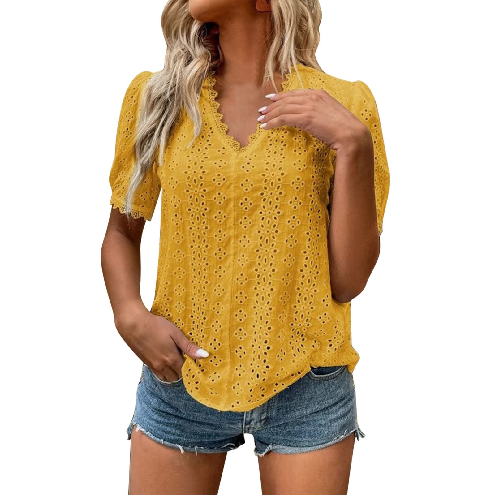 Women's Casual Floral Blouse - Batwing Sleeve Loose Fit Boho Tunic Top with Knot Front | Summer Beach Outfit, Vacation Wear & Everyday Fashion