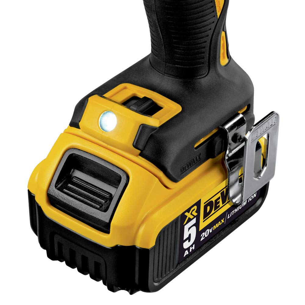 DEWALT 20V MAX XR Brushless Cordless Drill/Driver Kit - 3-Speed, 5.0Ah Battery, Powerful & Lightweight (DCD991P2) for Home Improvement, Construction & DIY Projects