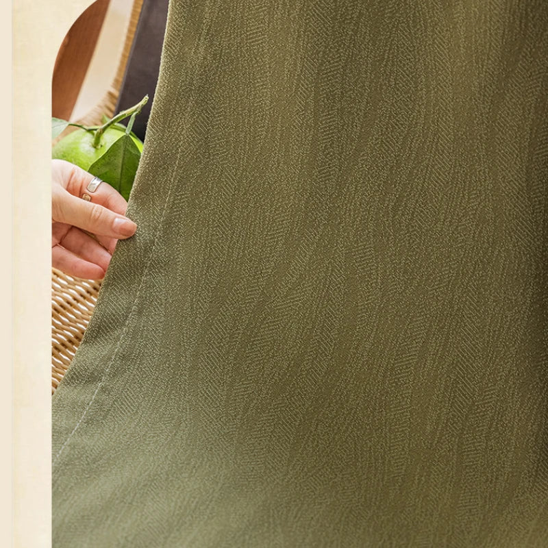 Claire Polyester Wavy Pattern Curtain Swatch - Elegant Window Treatment for Living Room, Bedroom & Home Decor