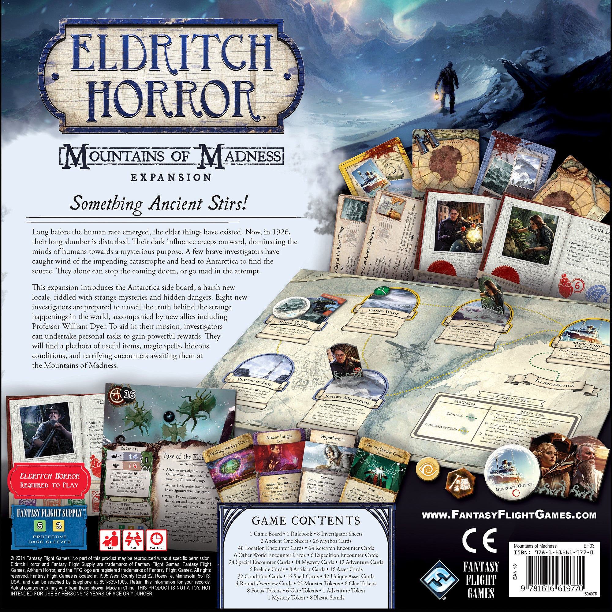 Eldritch Horror: The Mountains of Madness Board Game - Lovecraftian Adventure Game for 1-8 Players | Perfect for Game Nights & Horror-Themed Parties