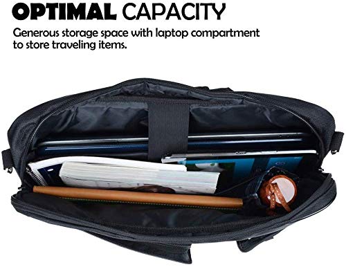 15.6 Inch Laptop Bag for Lenovo Yoga 730/Ideapad 330/ThinkPad T580/E590 - Waterproof Shoulder Messenger Bag for Business Travel & College Students