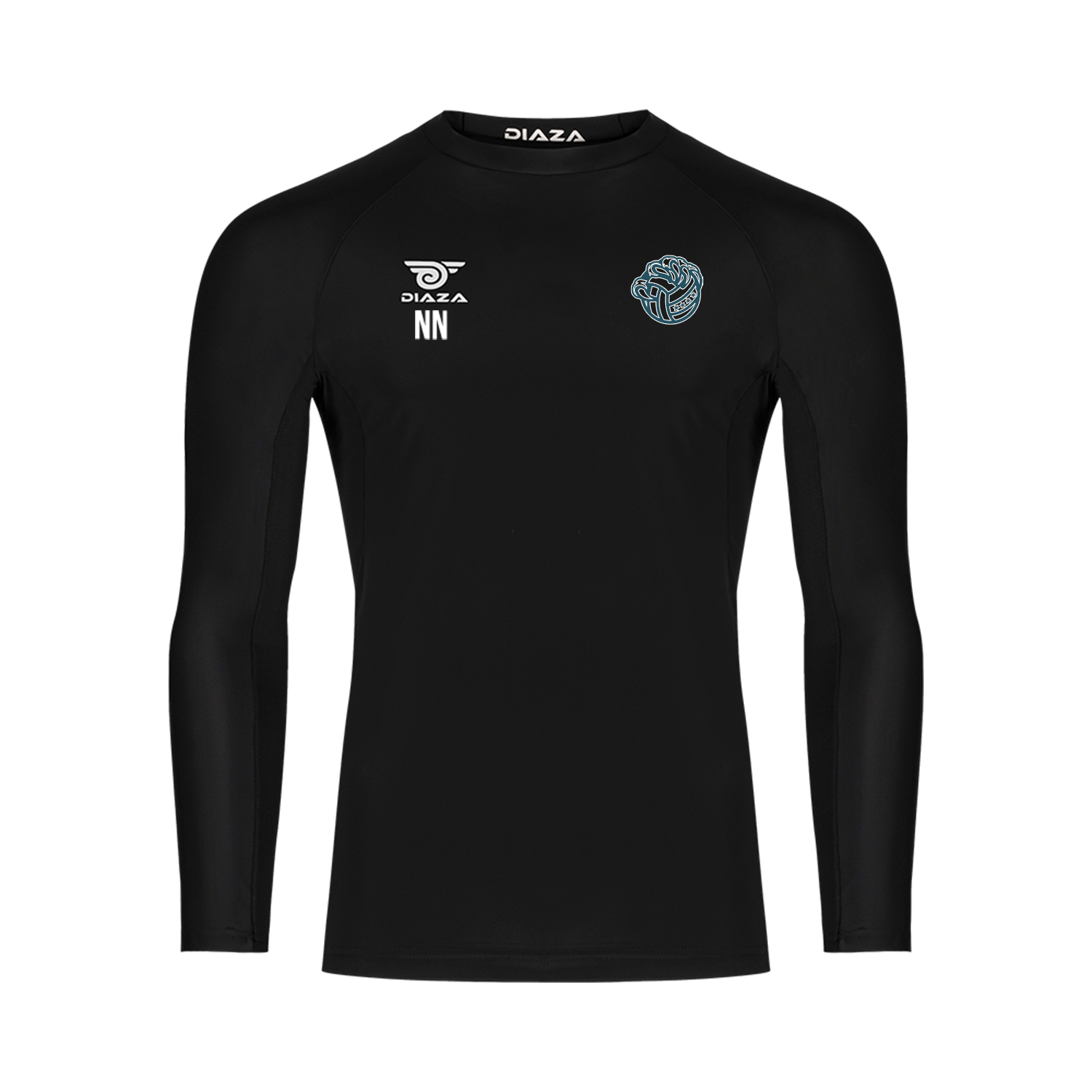 Chicago Prowl Long Sleeve Compression Shirt for Men - Moisture Wicking Workout Top, Athletic Performance Shirt for Running, Gym & Training (Black)