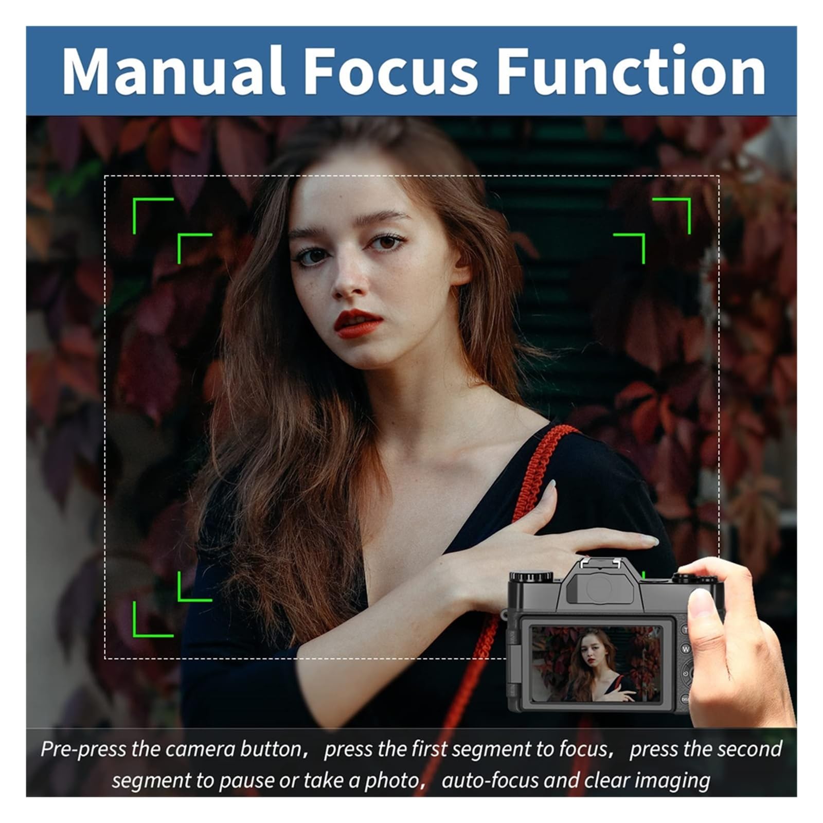 48MP Retro Video Camera with Flip Screen & 4K - Perfect for Vlogging & Travel