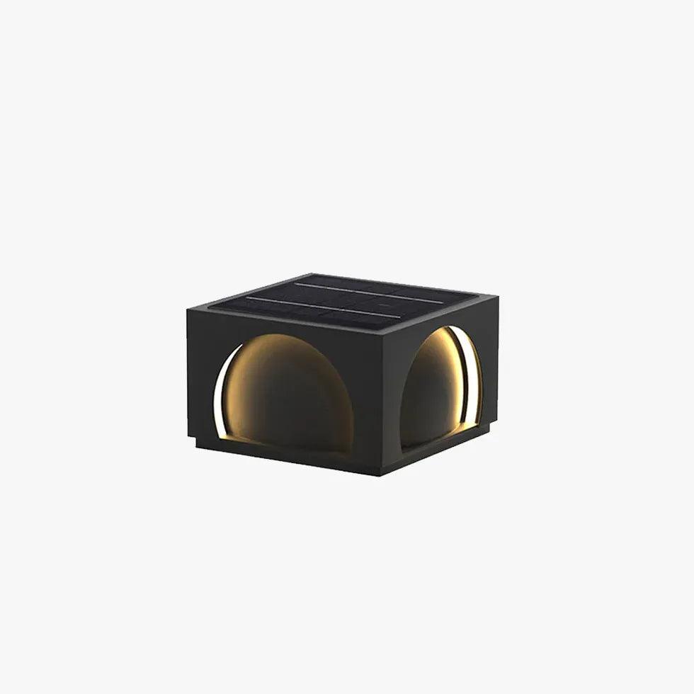 Energy-Efficient Semicircle Rectangle LED Outdoor Pillar Lights - Waterproof Garden Landscape Lighting for Patio, Walkway, and Driveway