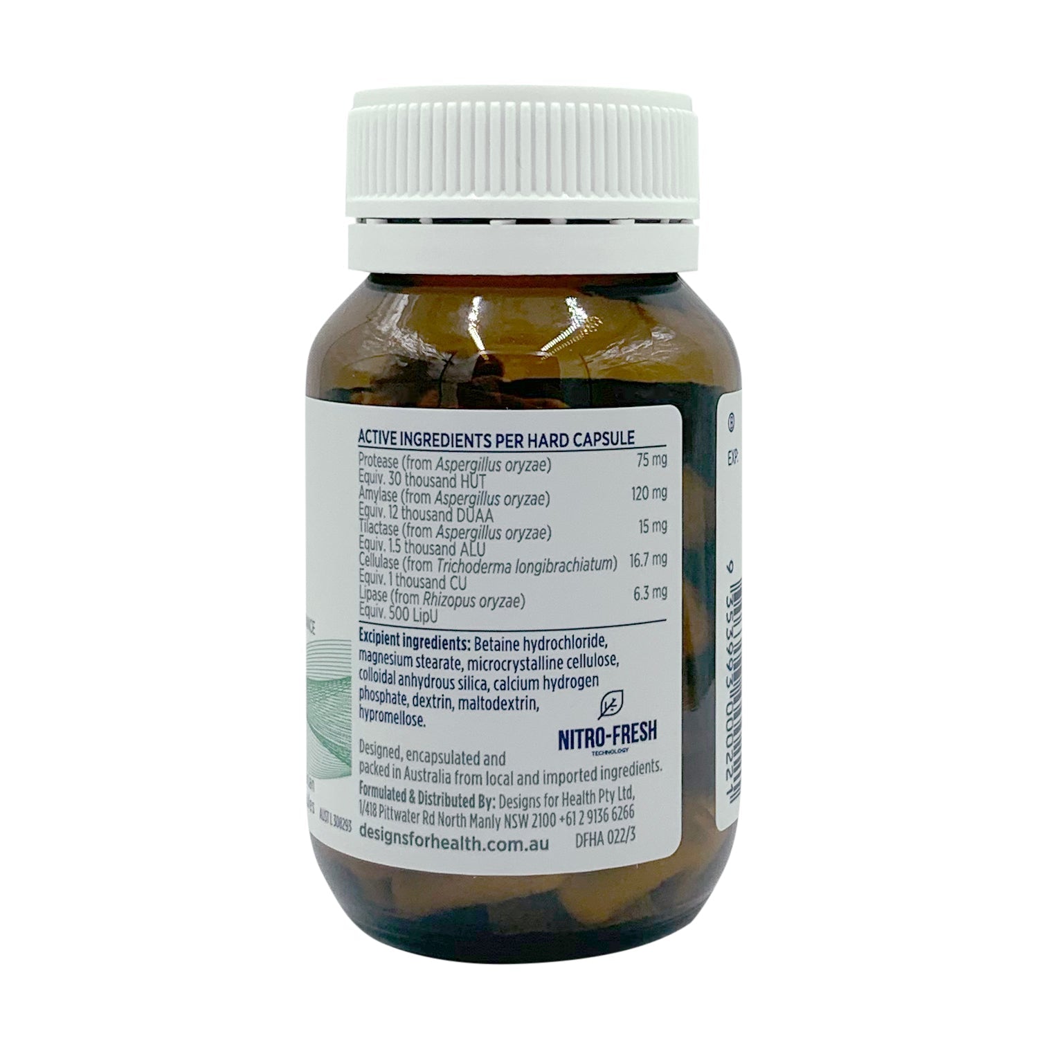 Designs For Health Zymegest - Digestive Enzyme Supplement for Gut Health & Nutrient Absorption - Supports Digestion for Meals, Travel & Occasional Indigestion Relief