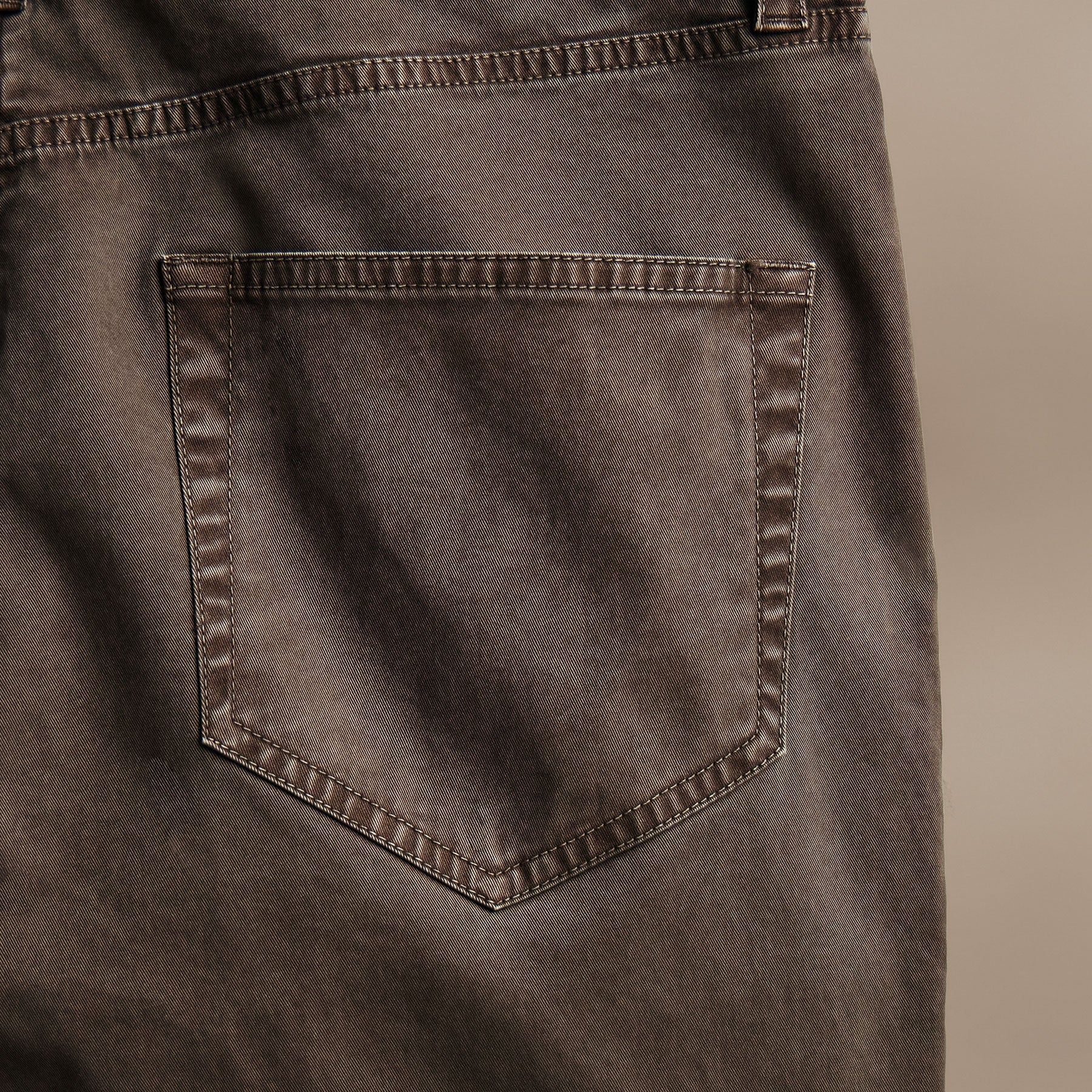 Premium Brushed Twill 5-Pocket Pants for Men - Comfortable Loam Pigment Casual Trousers | Ideal for Work, Travel & Everyday Wear