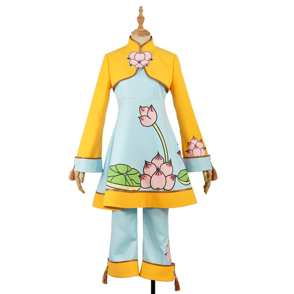 Anime Sakura Kinomoto Cosplay Costume - Yellow Dress Coat & Pants Set for Halloween, Conventions, and Anime Events | Perfect for Cosplay Enthusiasts and Collectors