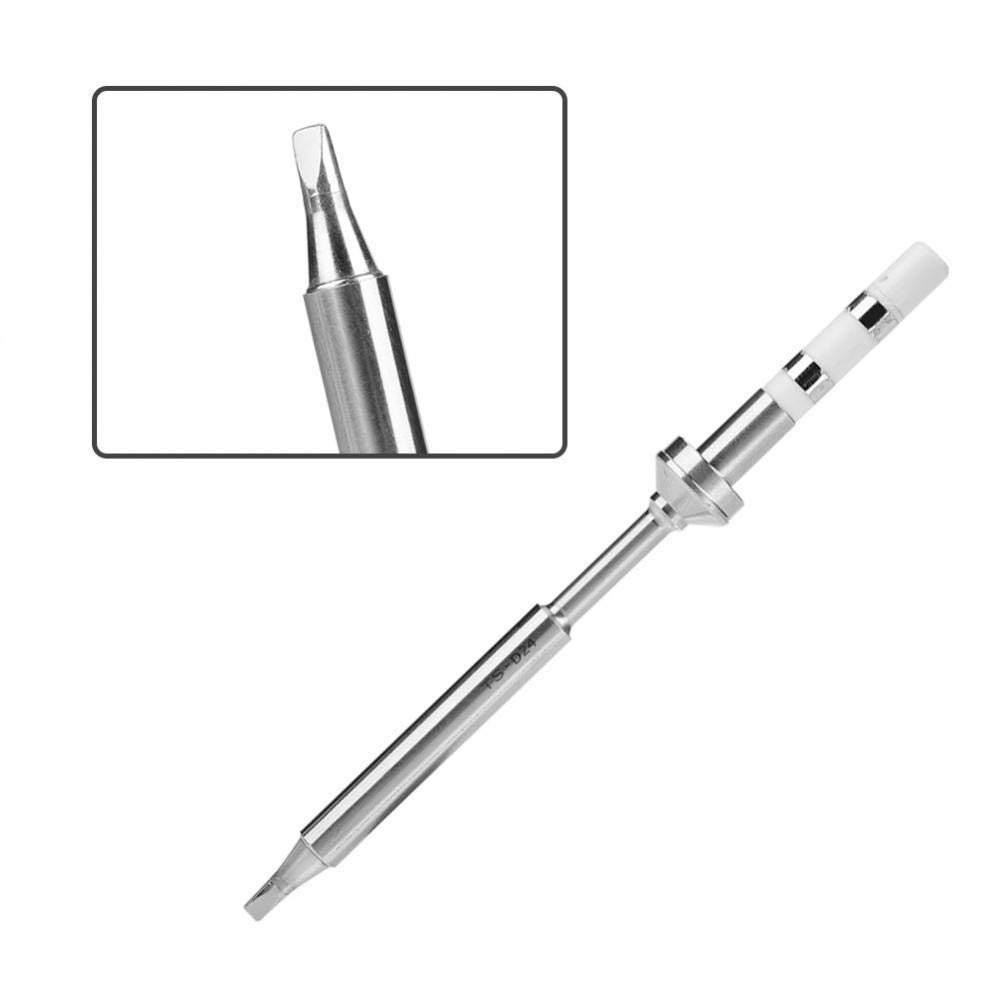 High-Quality TS100 Soldering Iron Tip - Mini Stainless Steel Replacement (TsD24) for Precise Electronics Repair | Perfect for DIY Projects, Circuit Board Fixing & Small Welding Jobs