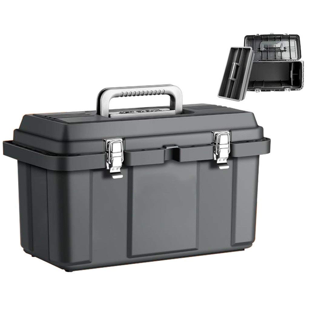 Professional Large Tool Box for Auto Repair & Household Storage - Durable PP Plastic Electrician Toolbox with Multifunctional Design | Perfect for Mechanics, DIY Projects & Workshop Organization