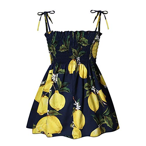 Symunnia Toddler Baby Girl Dresses - Sleeveless Spaghetti Strap Floral Princess Sundress for Summer | Perfect for Beach, Party & Outdoor Play