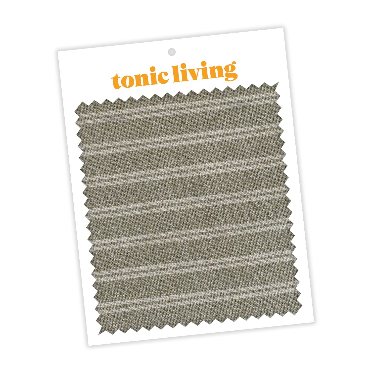 Conway Stripe Sage Green Fabric Swatch - Perfect for Upholstery, Curtains & Home Decor Samples