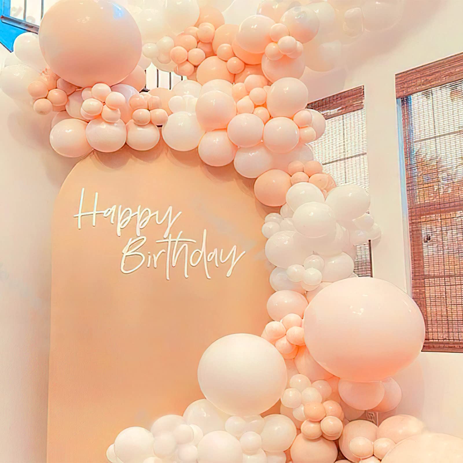 50 Pack Pastel Orange Balloons 12 Inch - Peach Balloons for Balloon Garland, Arch, Party Decorations, Birthday, Baby Shower, Wedding, Graduation - Perfect for Indoor/Outdoor Events & DIY Decor