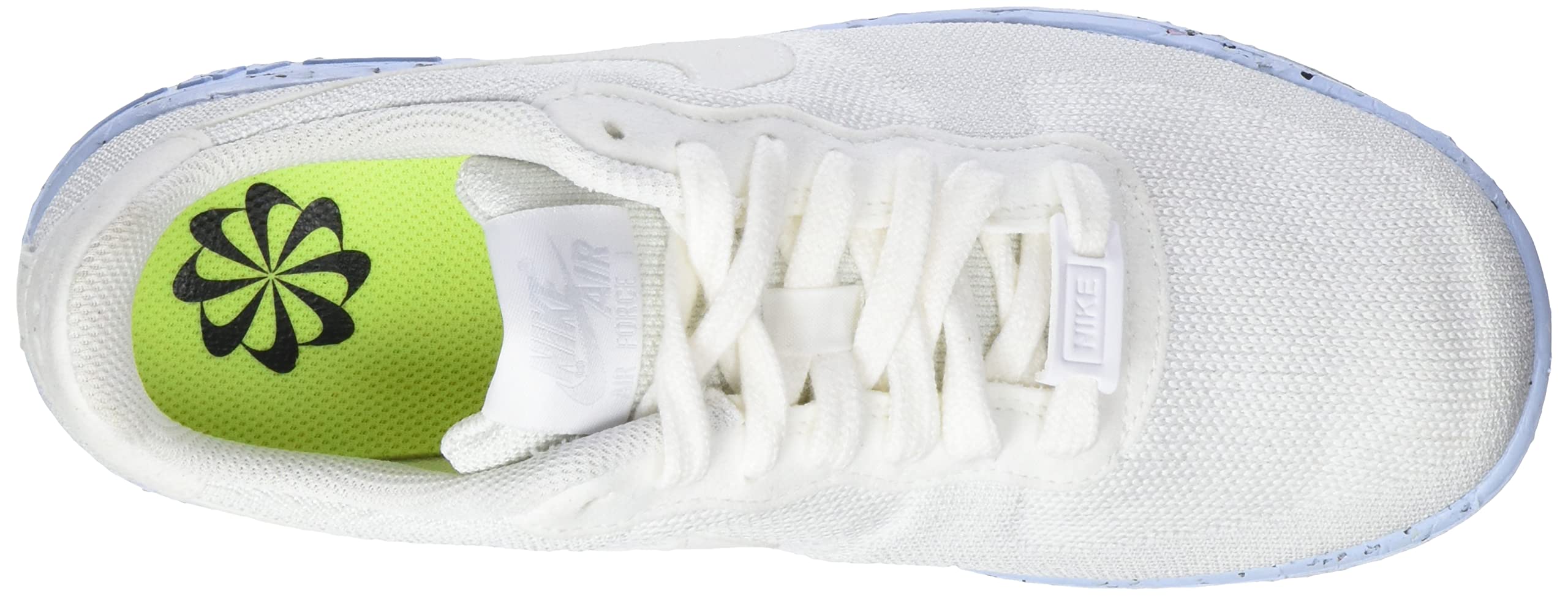 Nike Women's Air Force 1 Crater Flyknit Running Shoes - White Pure Platinum (Size 8) | Lightweight Comfort for Gym, Jogging & Casual Wear