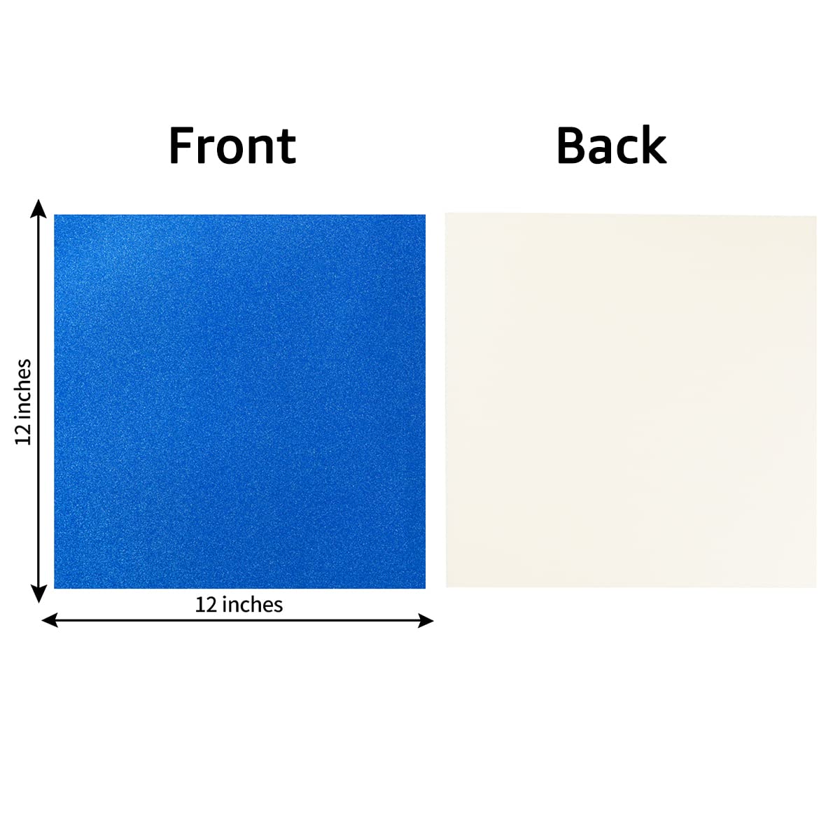 12-Pack 12x12 Inch Glitter Cardstock Paper - Premium Thick Blank DIY Scrapbooking Paper for Birthday Cards, Wedding Invitations, Graduation Party Decorations (Blue) | Perfect for Crafting, Scrapbooking & Handmade Greeting Cards