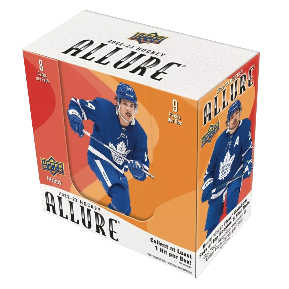2022-23 Upper Deck Allure Hockey Hobby Box - Premium Trading Cards Collection for NHL Fans & Collectors - Perfect for Gifts, Investments, and Game Day Excitement
