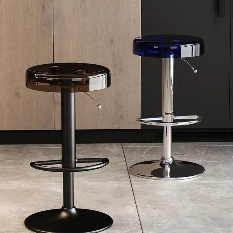 Premium Acrylic Kitchen Island Bar Stool - Modern High-End Counter Stool for Dining & Entertaining - Perfect for Home, Restaurant & Cafe Use