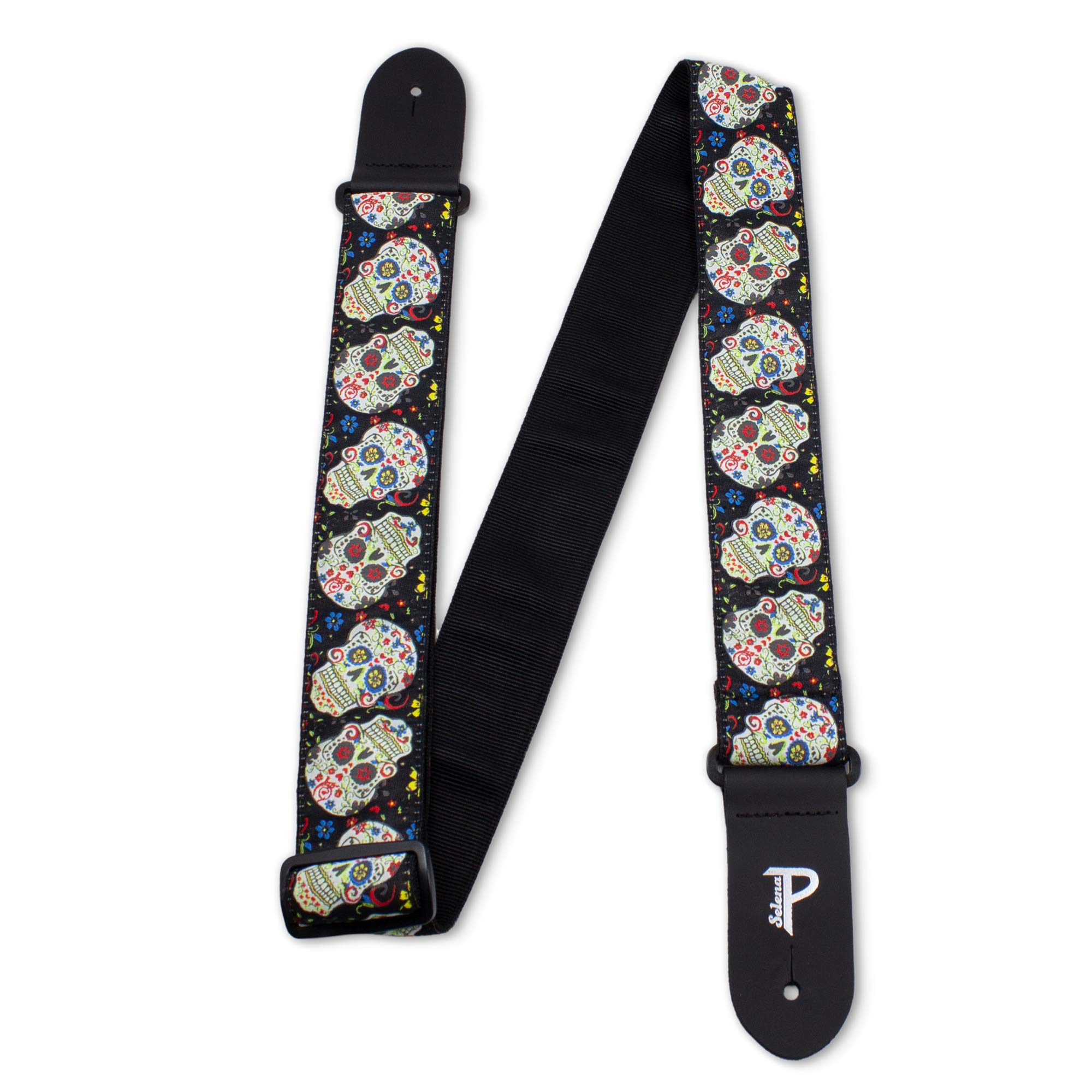 Perri’s Leathers Ltd. Adjustable Jacquard Guitar Strap for Acoustic Bass Electric Guitars - Handmade in Canada - Perfect for Live Performances, Studio Sessions & Music Practice