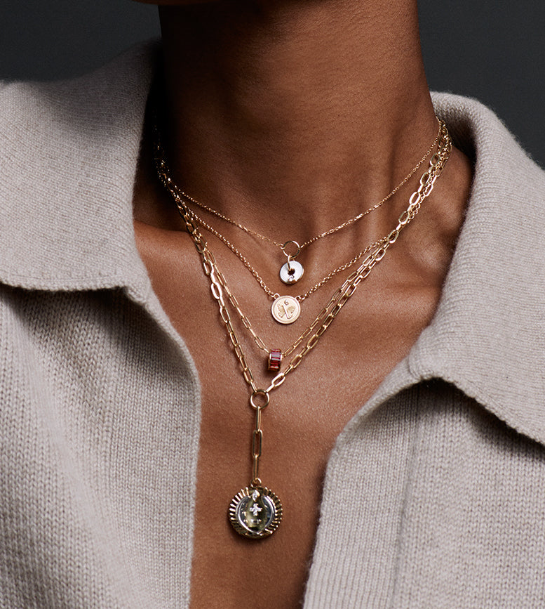 Baguette Garnet Love Heartbeat Necklace - Elegant Heart-Shaped Jewelry for Women | Perfect for Valentine's Day, Anniversary & Romantic Gifts
