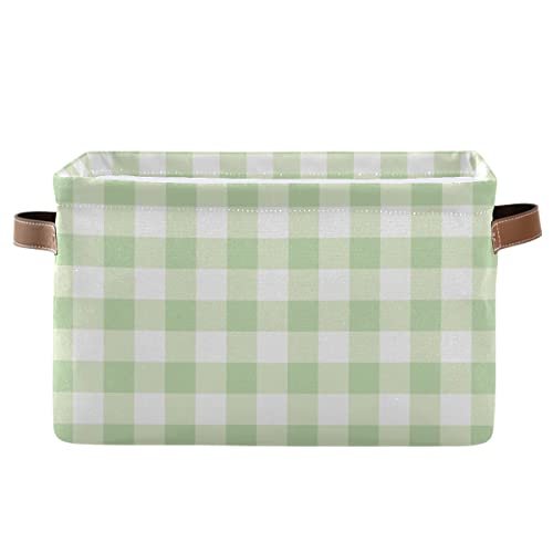 Pistachio Green Checkboard