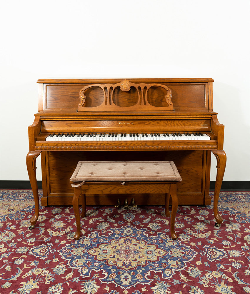 Baldwin 45 5045 Upright Piano in Oak Finish - Pre-Owned Vintage Piano with Serial Number 0456430 | Perfect for Home, Studio & Music Classrooms