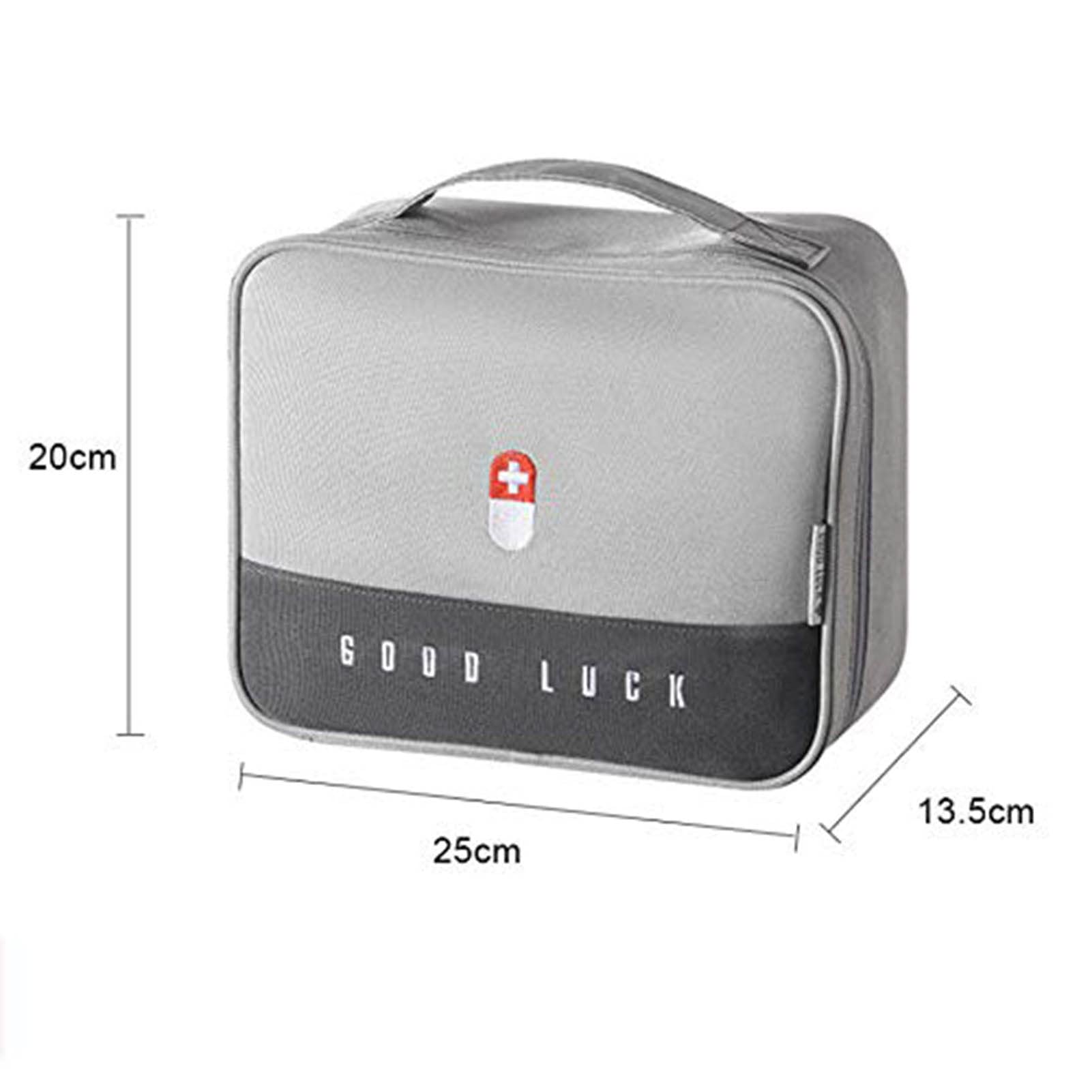 Professional Empty First Aid Haversack Bag - Compact Medical Supplies Kit with Inner Dividers for Home, Nurse, Camping & Emergency Preparedness | Durable & Portable First Aid Organizer