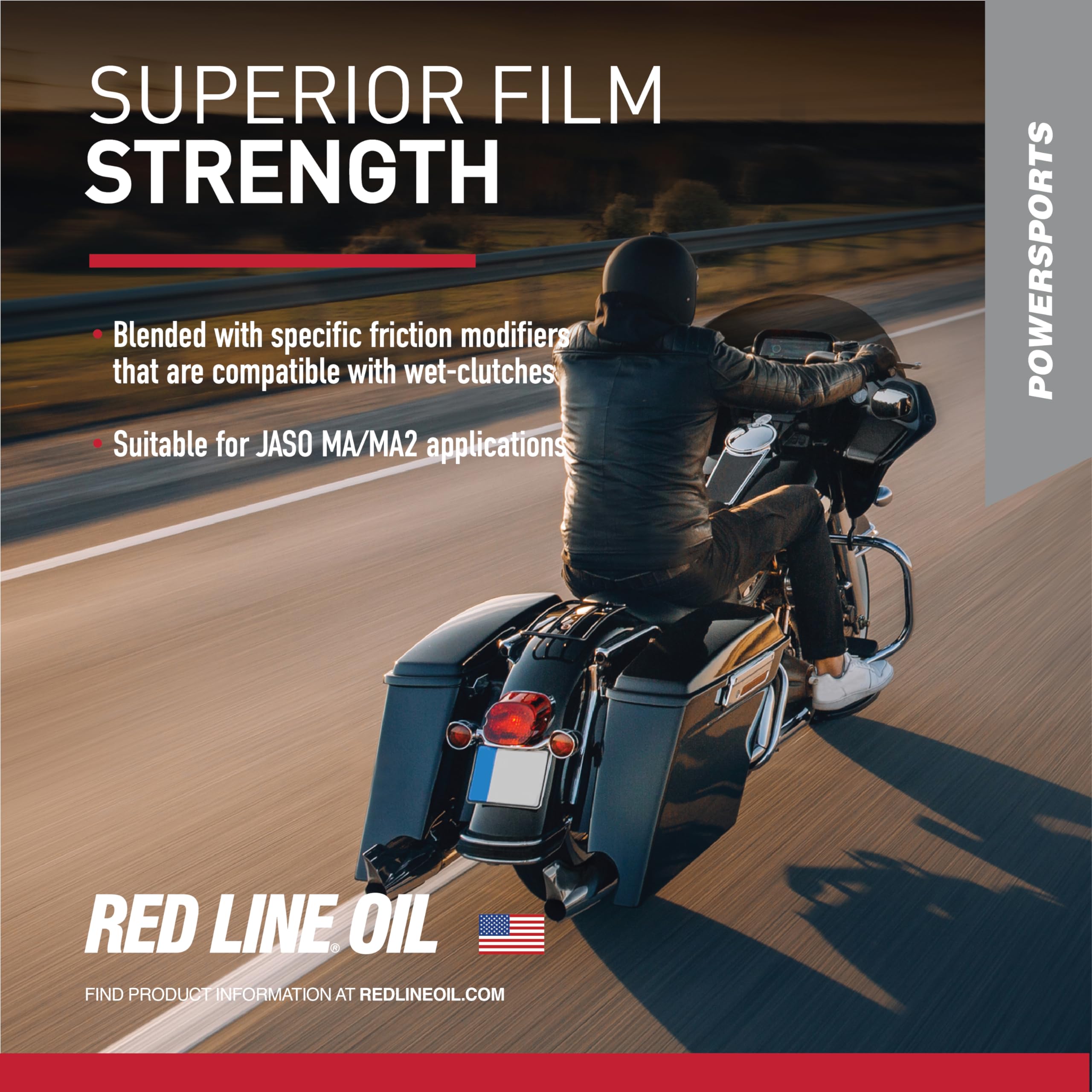 Red Line 12604 20W60 Full Synthetic Motorcycle Engine Oil - 1 Quart (12 Pack) for High-Performance Bikes, Racing & Long-Distance Riding