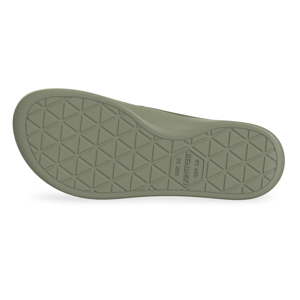 LightFeet Arch Support Flip Flops - Comfortable Thong Sandals for Men & Women | Perfect for Beach, Pool & Summer Walking (Khaki)