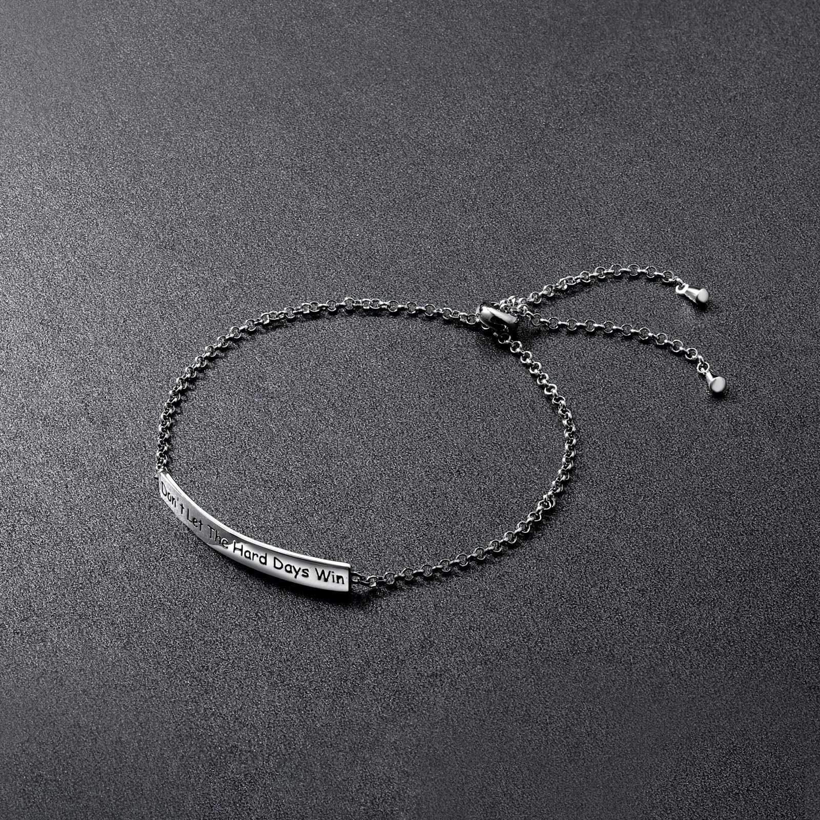 925 Sterling Silver Faith Cross Bracelet - Inspirational Religious Jewelry with Engraved Message - Perfect Gift for Baptism, Confirmation & Daily Wear