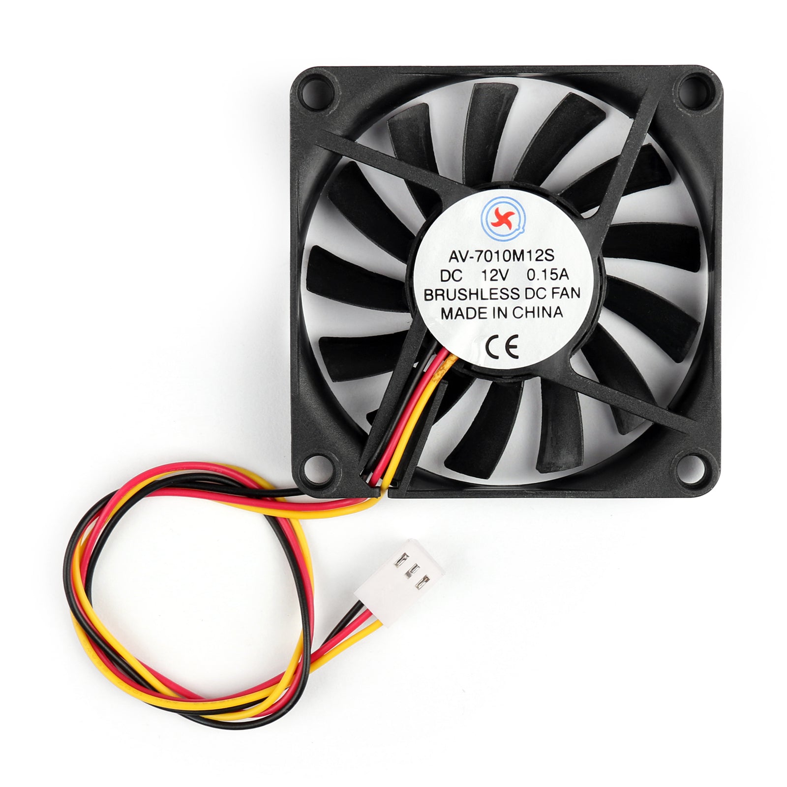 10PCS DC Brushless Cooling PC Computer Fan 12V 7010s 70x70x10mm 0.15A 3 Pin Wire - High Performance Cooling for Gaming PCs, Servers & Electronics Workstations