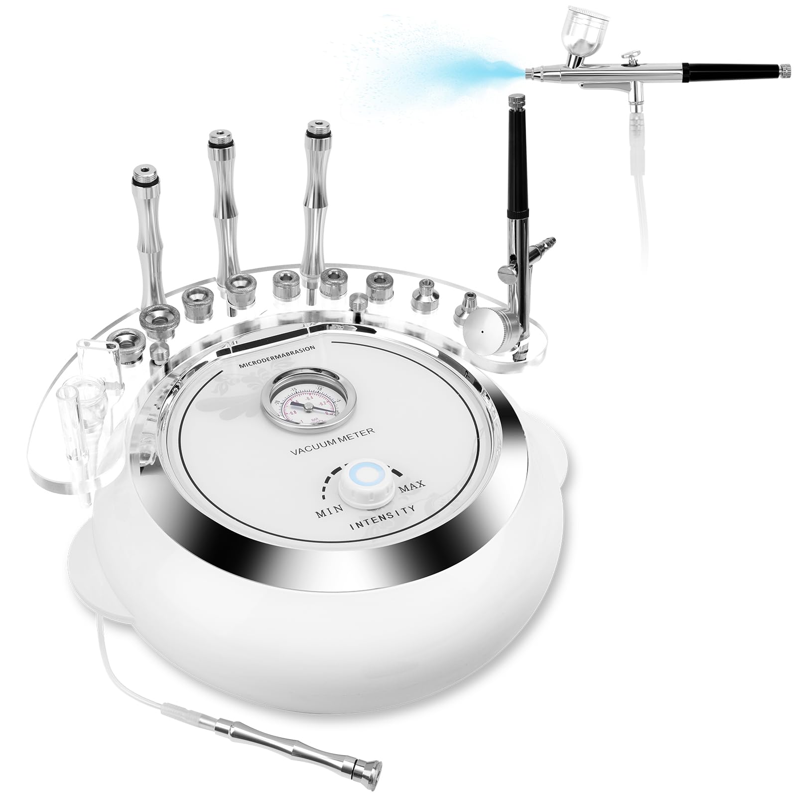 Professional 3-in-1 Microdermabrasion Machine with 65-68cmhg Vacuum Suction - Diamond Facial Cleaner for Home & Salon Use | Beauty Star Skin Care Equipment with Vacuum & Spray Gun | Perfect for Acne Treatment, Blackhead Removal & Anti-Aging Skincare Routine