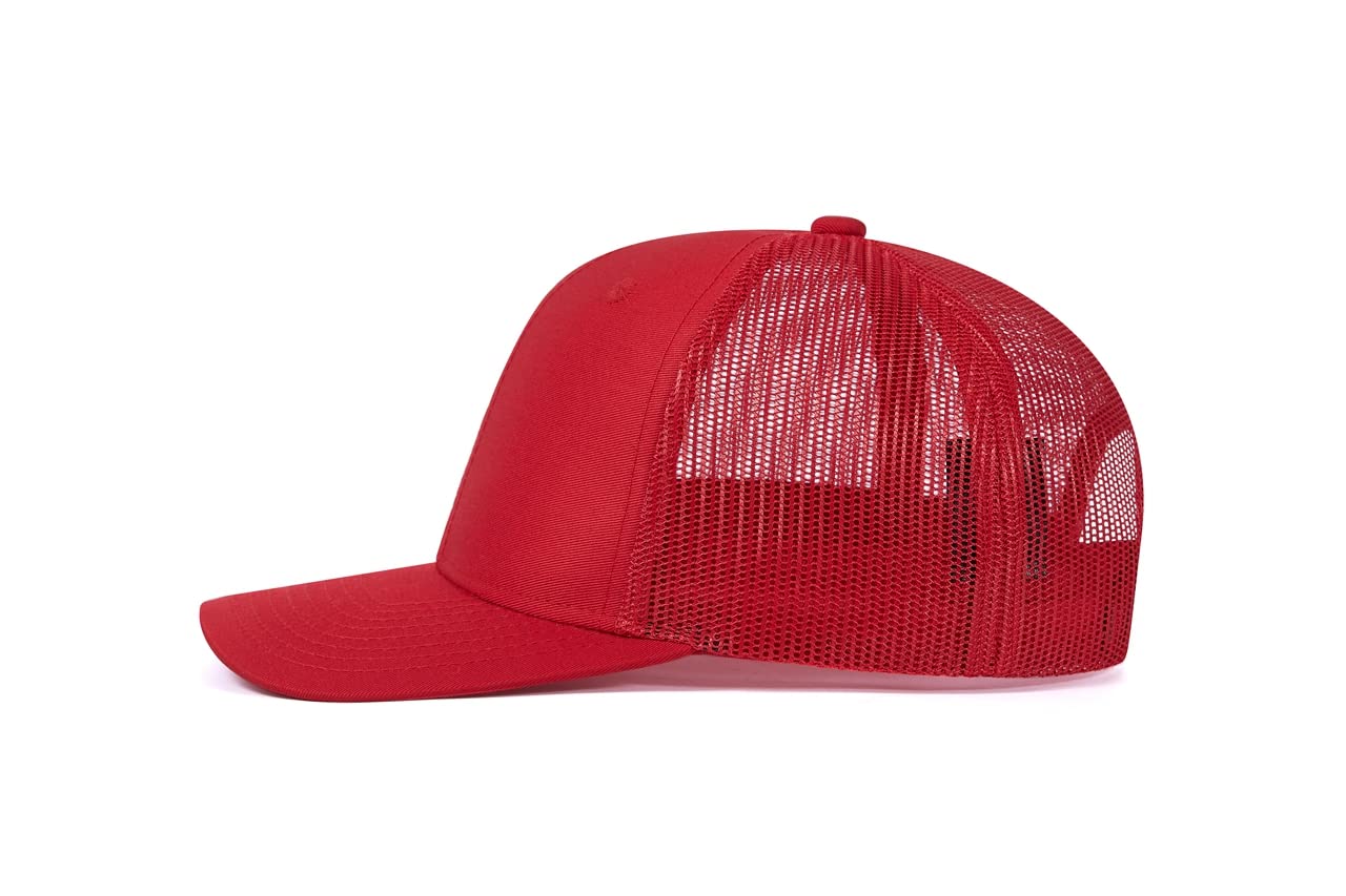 JBZ Wholesale Blank Trucker Mesh Snapback Hats - Adjustable Baseball Caps with Curved Bill for Sports, Golf & Casual Wear - Bulk Pack for Men & Women (Great for Outdoor Activities, Dad Hats, Team Events & Promotions)