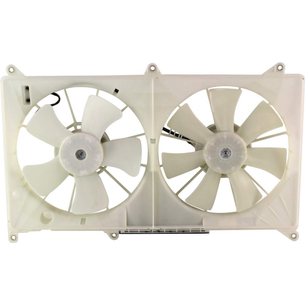 Lexus GS400 Radiator Fan 1998-2000 Replacement - Dual Fan Assembly LX3115101 & 1636346040 - Perfect for Cooling System Repair & Maintenance